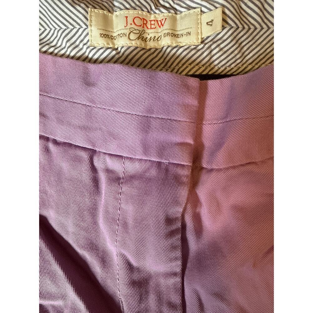 JCREW CHINO SHORTS, size 4, purple - Picture 2 of 4